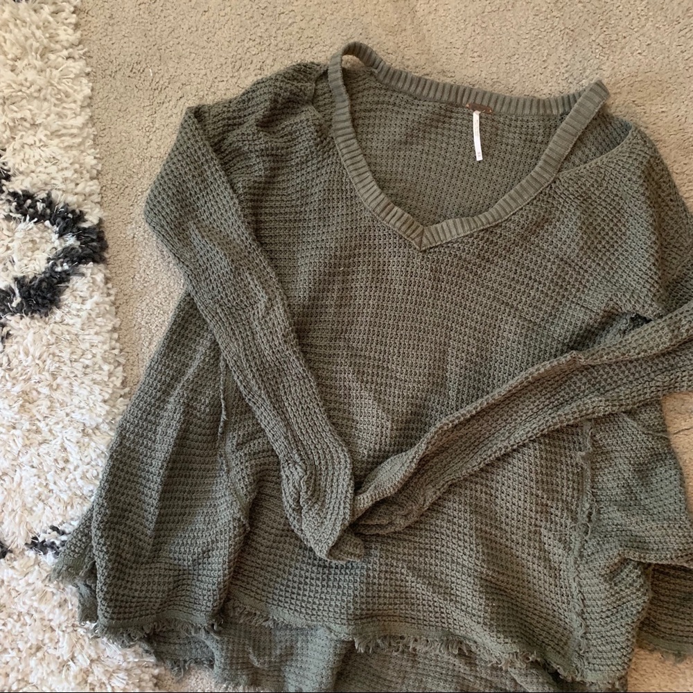 Free people off the shoulder sweater
